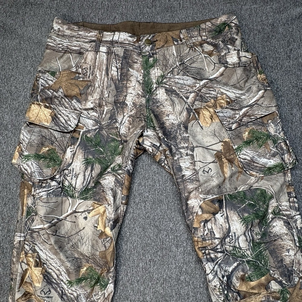 Cabelas Pants Mens 40X31 Realtree Camo Cargo Workwear Gorpcore Hunting